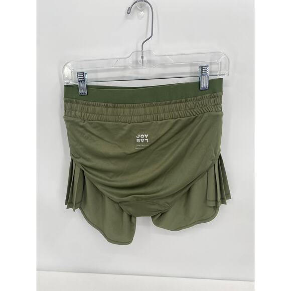 JoyLab Olive Green Running Shorts Lined Briefs Pockets Elastic Waist NEW Small - Picture 8 of 9